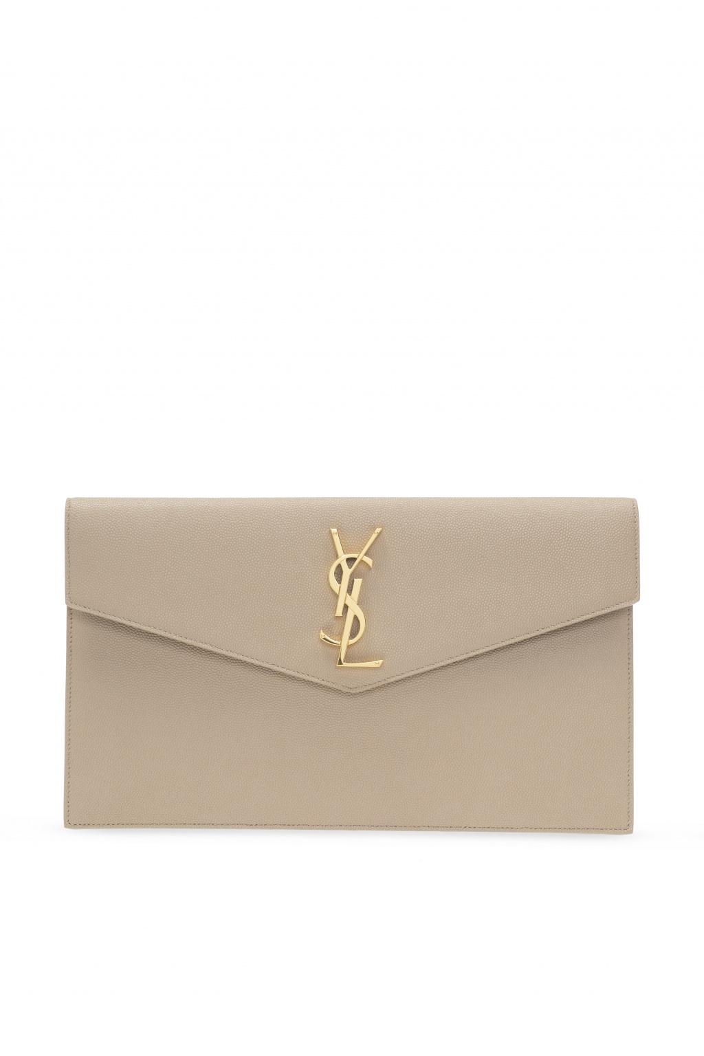 Saint Laurent ‘Uptown’ clutch with logo